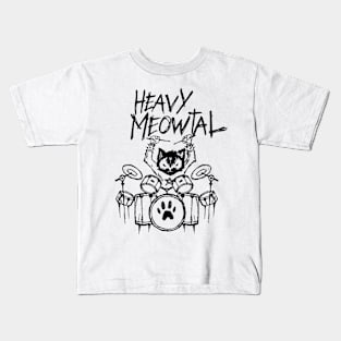 Heavy Meowtal 3 Kids T-Shirt